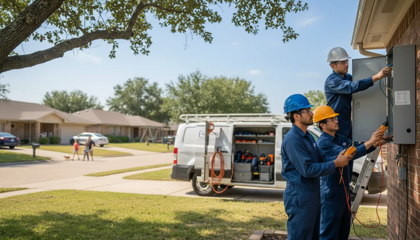 Certified electrician providing emergency electrical services in Prairieburg, IA